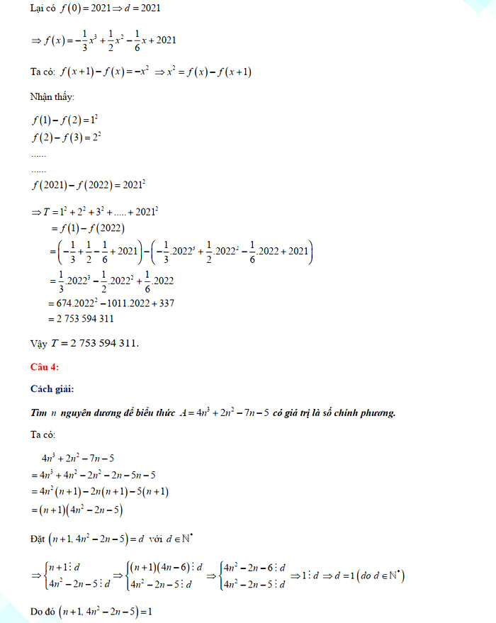 Đáp án đề thi vào lớp 10 môn Toán chuyên Thái Nguyên năm 2021