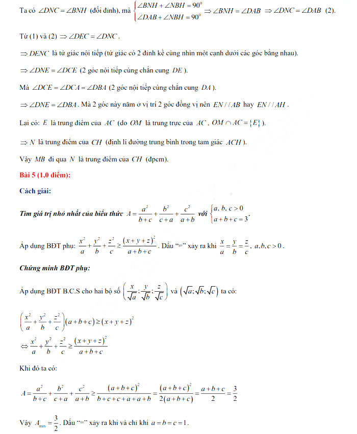 Đáp án đề thi vào lớp 10 THPT năm 2021 môn Toán tỉnh Đắk Nông