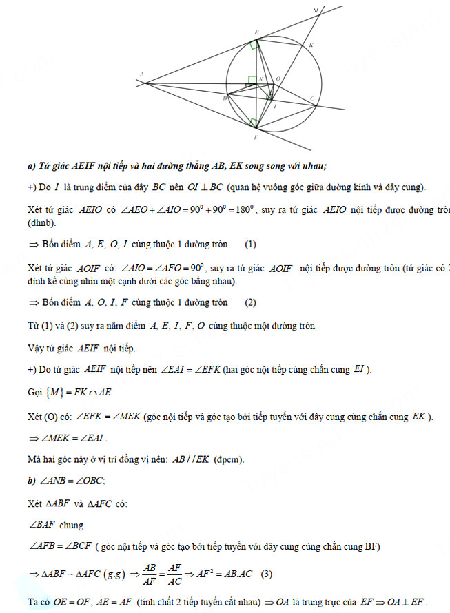 Đáp án đề thi vào lớp 10 môn Toán chuyên Tin - THPT Chuyên Quốc Học Huế 2021
