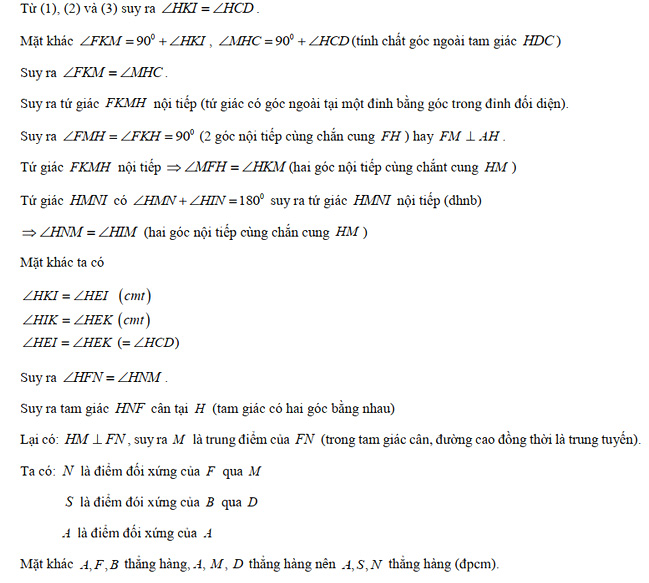Đáp án đề thi vào lớp 10 THPT chuyên tỉnh Ninh Thuận môn Toán 2021
