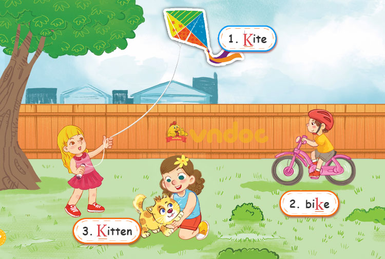 Giải SBT Unit 2 lớp 2 In the backyard