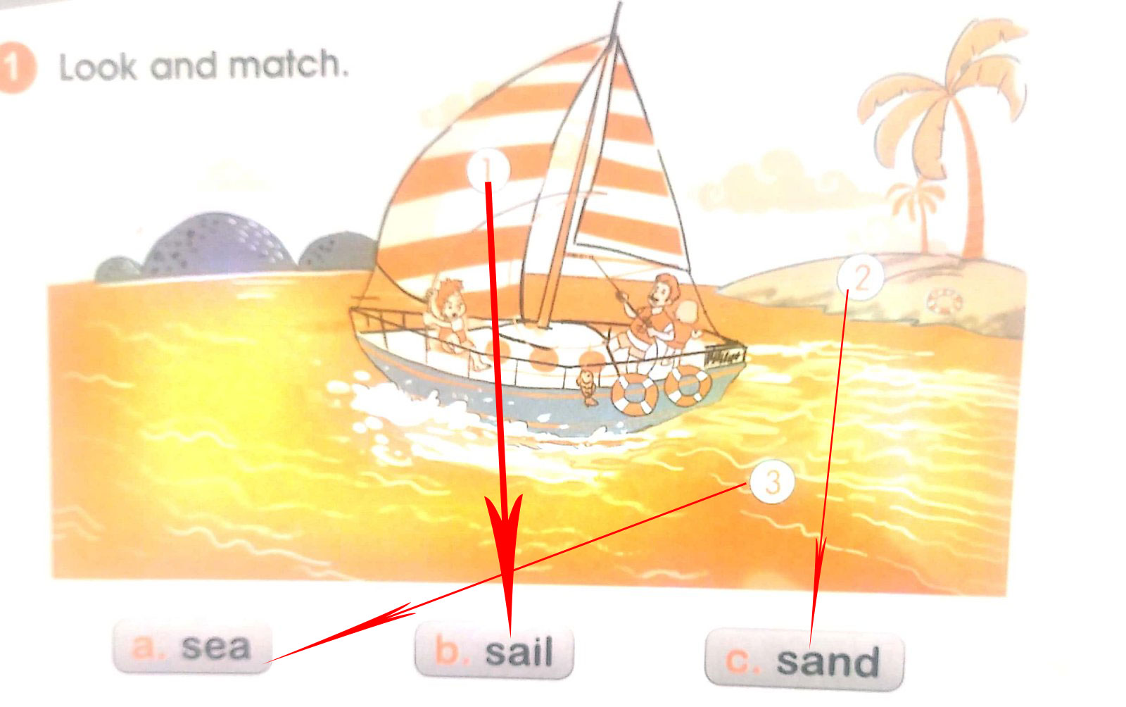 Giải SBT Unit 3 lớp 2 At the seaside