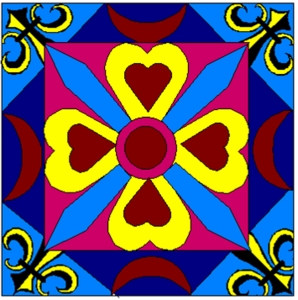 Trang trí hình vuông