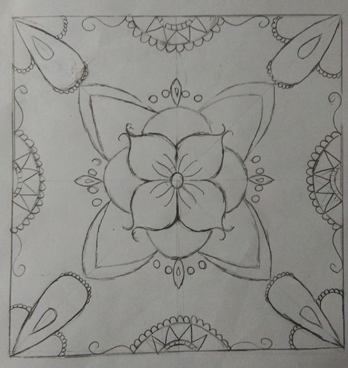 Trang trí hình vuông