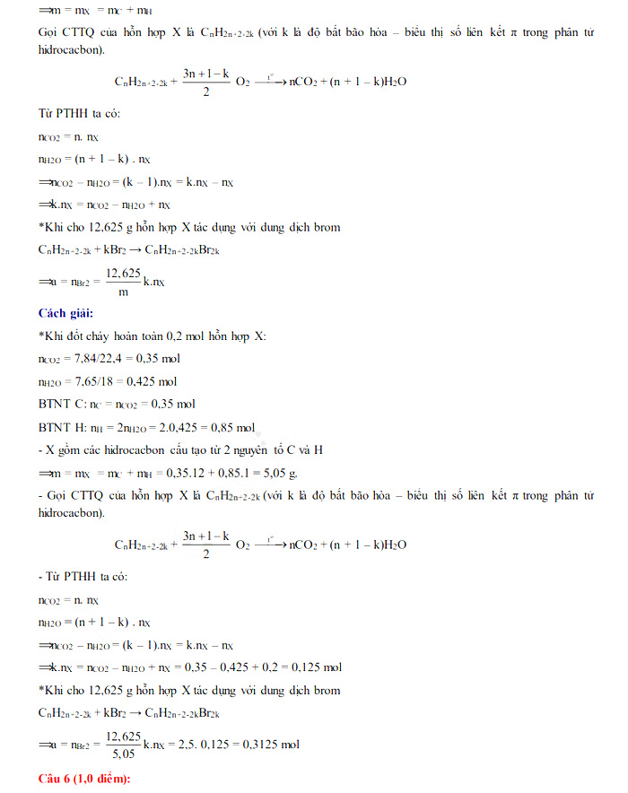 Đáp án đề thi vào lớp 10 môn Hóa chuyên Hà Tĩnh 2021