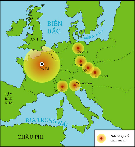 Lập niên biểu các cuộc cách mạng tư sản ở Châu Âu trong những năm 60 của thế kỉ XIX