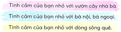 Bài 3: Bà nội, bà ngoại
