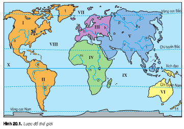 Dựa vào hình 20.1 và kiến thức đã học, điền vào bảng theo mẫu dưới đây một số đặc điểm tiêu biểu của khí hậu, cảnh quan tự nhiên của châu Á