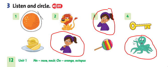 Giải Tiếng Anh lớp 2 Unit Starter: Hello! - Lesson 3 SBT