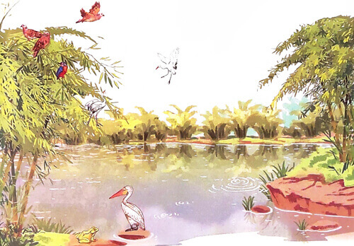 Bờ tre đón khách - Phần đọc