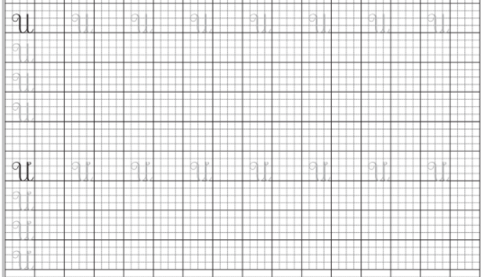 Mẫu vở luyện chữ hoa và 1 ly đẹp