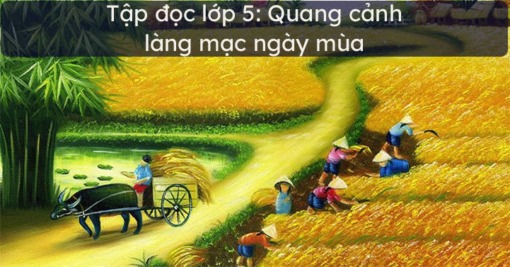 Tập đọc lớp 5: Quang cảnh làng mạc ngày mùa - Giải bài tập SGK Tiếng Việt 5  trang 11 