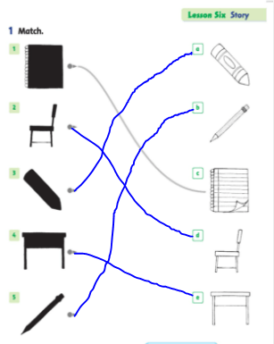 Giải Tiếng Anh lớp 1 Unit 2: What’s this? - Lesson 6 SBT