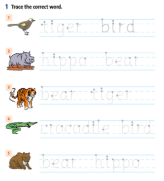 Giải Tiếng Anh lớp 1 Unit 4: They’re bears! - Lesson 1 SBT