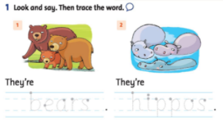 Giải Tiếng Anh lớp 1 Unit 4: They’re bears! - Lesson 2 SBT