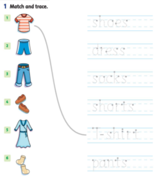Giải Tiếng Anh lớp 2 Unit 3: Are these his pants? - Lesson 1 SBT