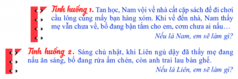 Em làm việc nhà