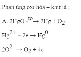 Phản ứng nào là phản ứng oxi hoá - khử