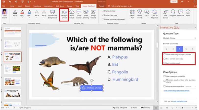 Hướng dẫn sử dụng Classpoint