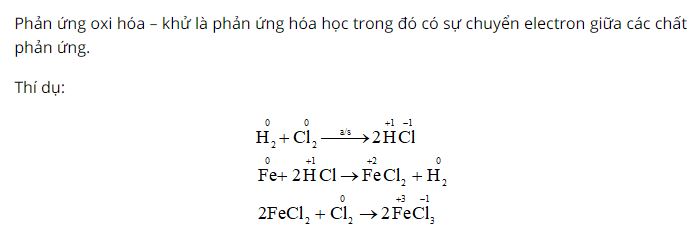 Thế nào là phản ứng oxi hoá - khử?