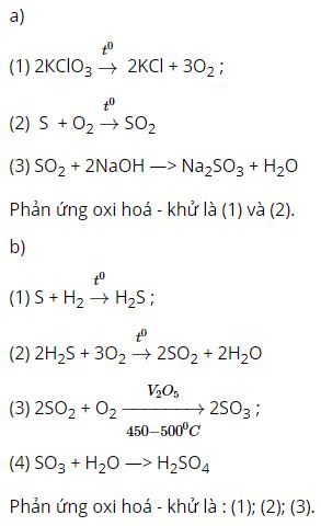 Viết phương trình hoá học của các phản ứng biểu diễn các chuyển đổi