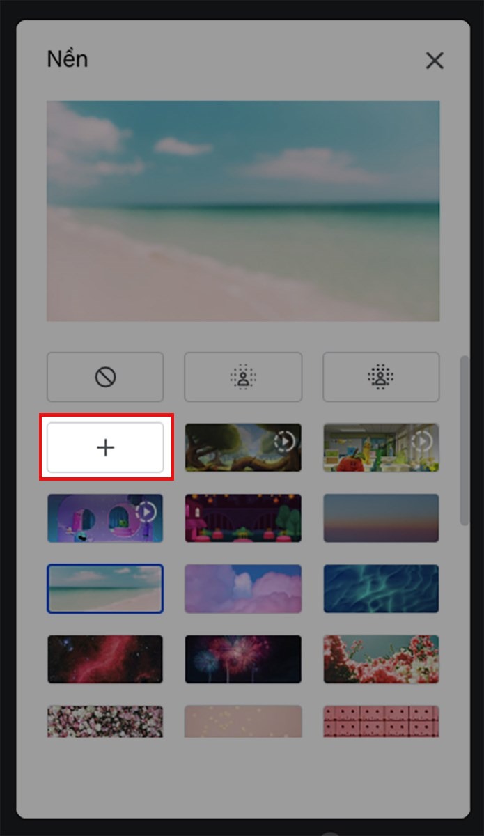 Thay đổi phông nền