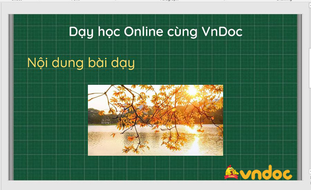 Tạo nền bảng xanh