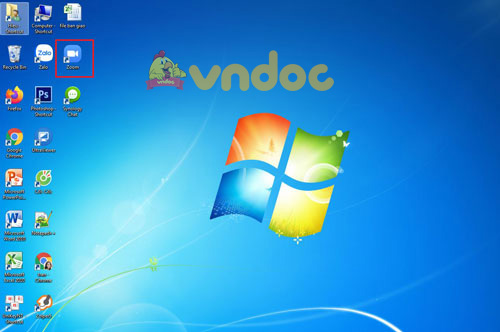 Bạn mở ứng dụng Zoom trên máy tính