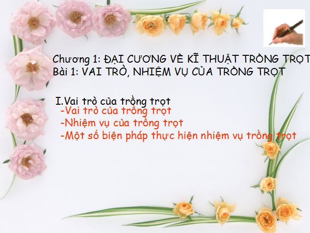 Giáo án PowerPoint lớp 7 môn Công nghệ