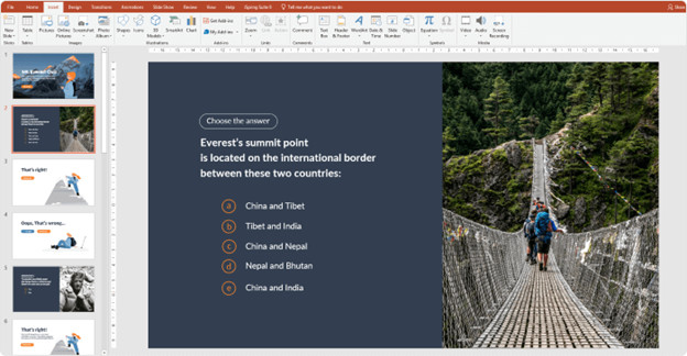 Hướng dẫn cách tạo bài trắc nghiệm với PowerPoint