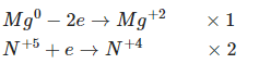 Cân bằng electron phương trình phản ứng Mg tác dụng HNO3