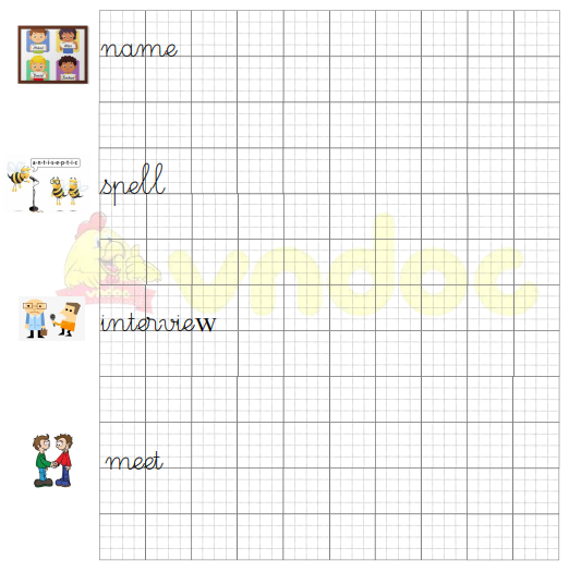 Tập viết Tiếng Anh lớp 3 Unit 2: What’s your name?