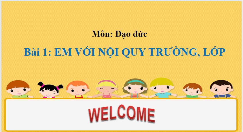 Giáo án PowerPoint Đạo Đức lớp 1