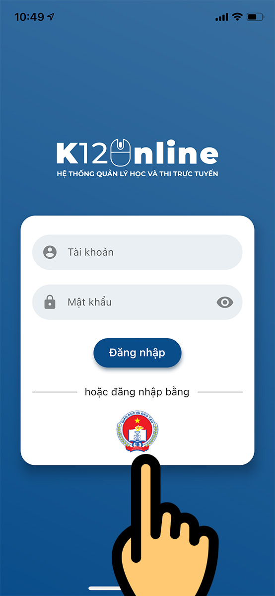 đăng nhập bằng tài khoản SSO HCM Hướng dẫn đăng nhập trên K12Online
