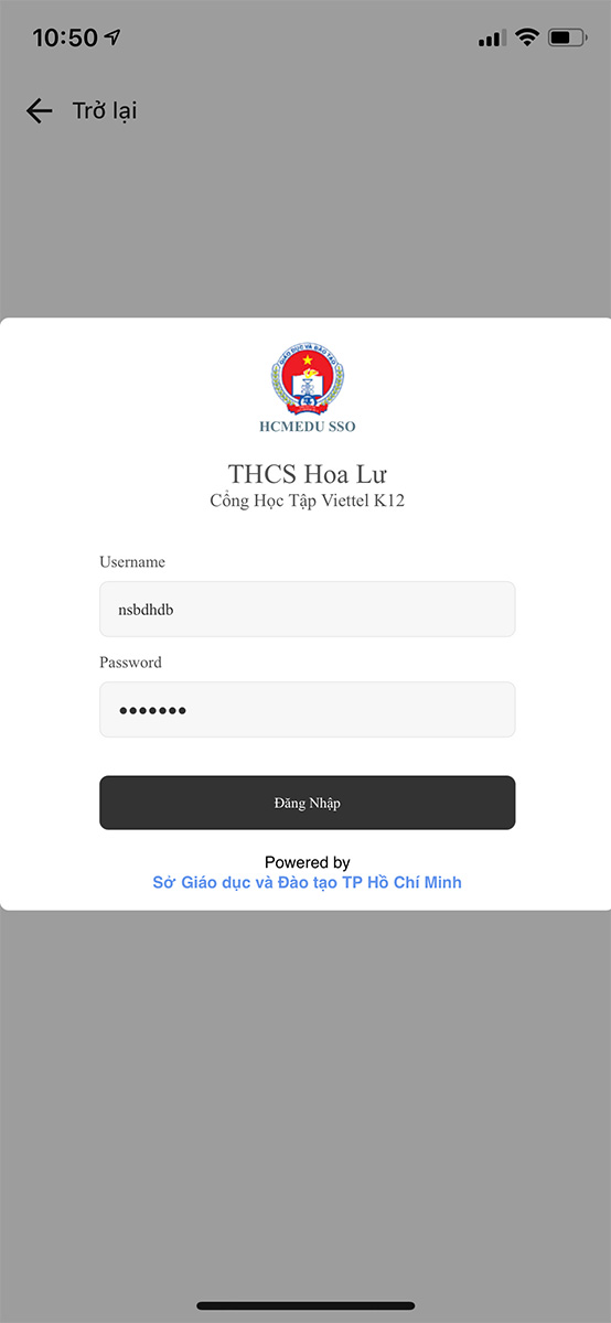 Đăng nhập bằng tài khoản SSO HCM Hướng dẫn đăng nhập trên K12Online