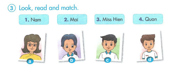 Giải SBT Tiếng Anh 3 Unit 1: Hello