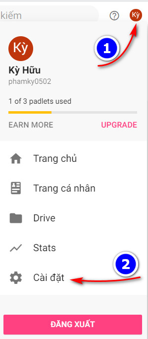 Cách đăng nhập Padlet