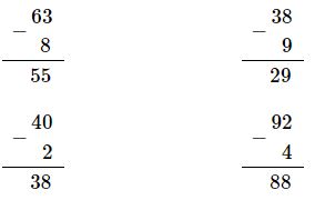 Bài 1 (trang 86 SGK Toán 2 tập 1)