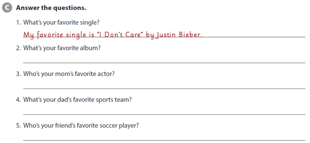 Giải Anh 6 Unit 1 Vocabulary Focus Extension SBT