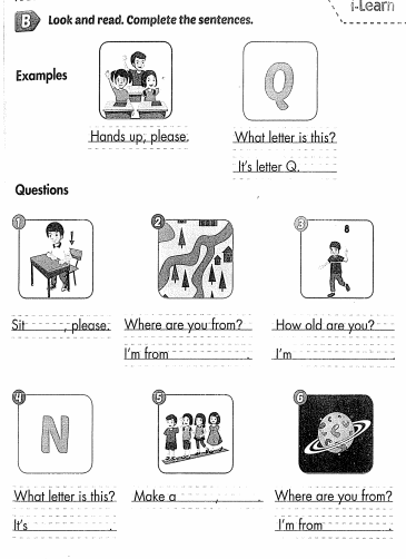 Giải SBT I-learn Smart Start 3 Unit 1 Lesson 6