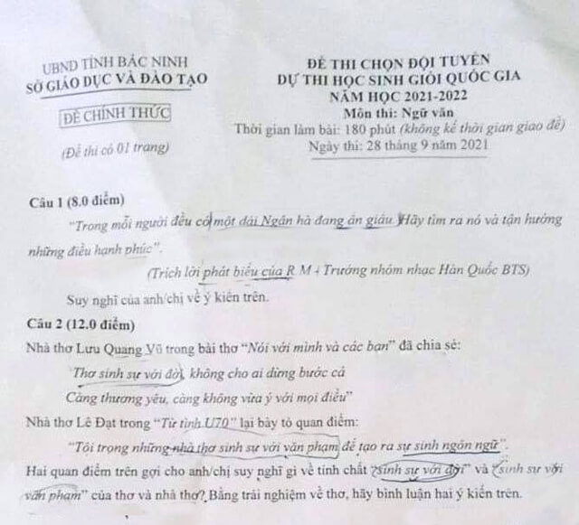 Đề thi chọn học sinh giỏi lớp 12 môn Địa lí