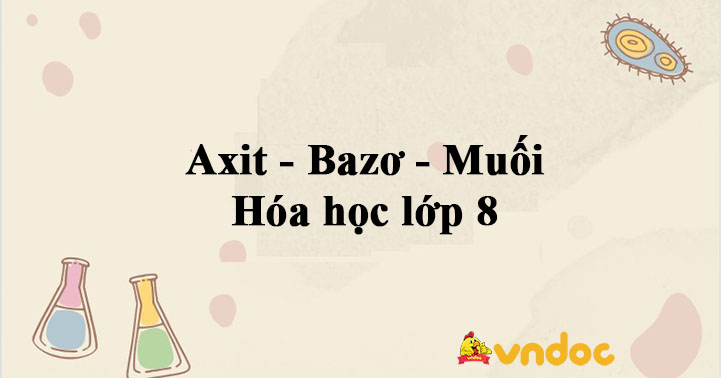 Chuyên đề bài tập Acid - Base - Muối