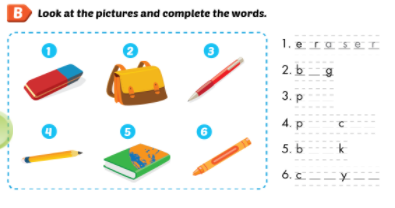 Giải SBT i-Learn Smart Start 3 Unit 2 Lesson 2