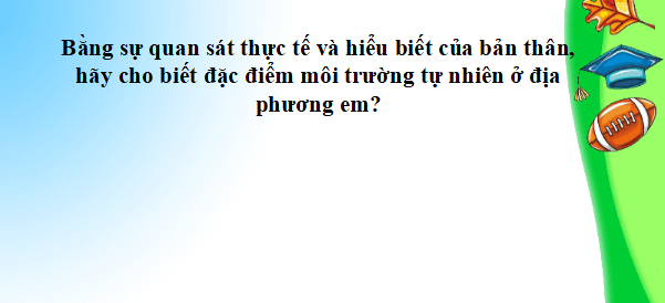 Bài giảng môn Địa lý lớp 6
