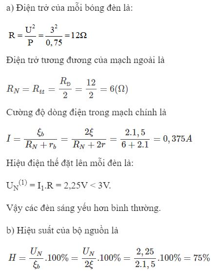 Các đèn có sáng bình thường không?