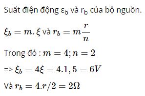 Tính suất điện động của bộ nguồn