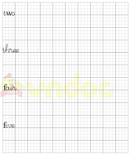 Tập viết Tiếng Anh lớp 3 Unit 4: How old are you?