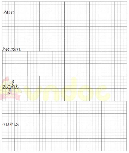 Tập viết Tiếng Anh lớp 3 Unit 4: How old are you?