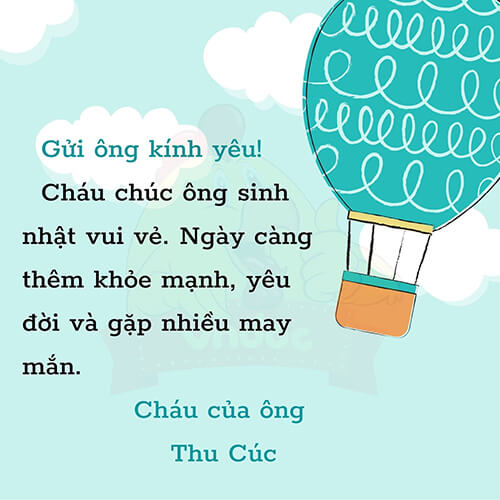 Viết bưu thiếp chúc mừng sinh nhật một người thân lớp 2