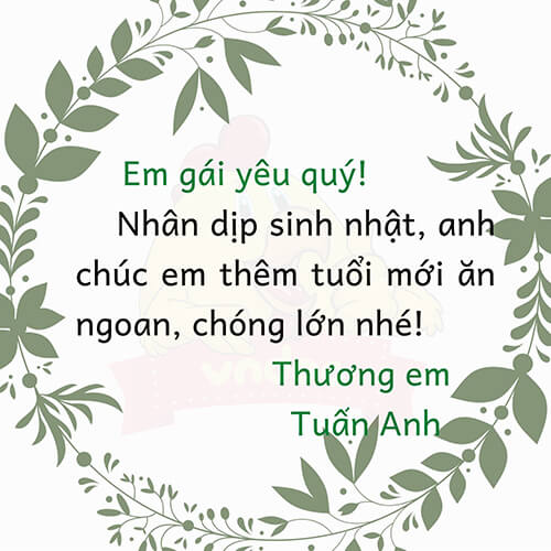 Viết bưu thiếp chúc mừng sinh nhật một người thân lớp 2